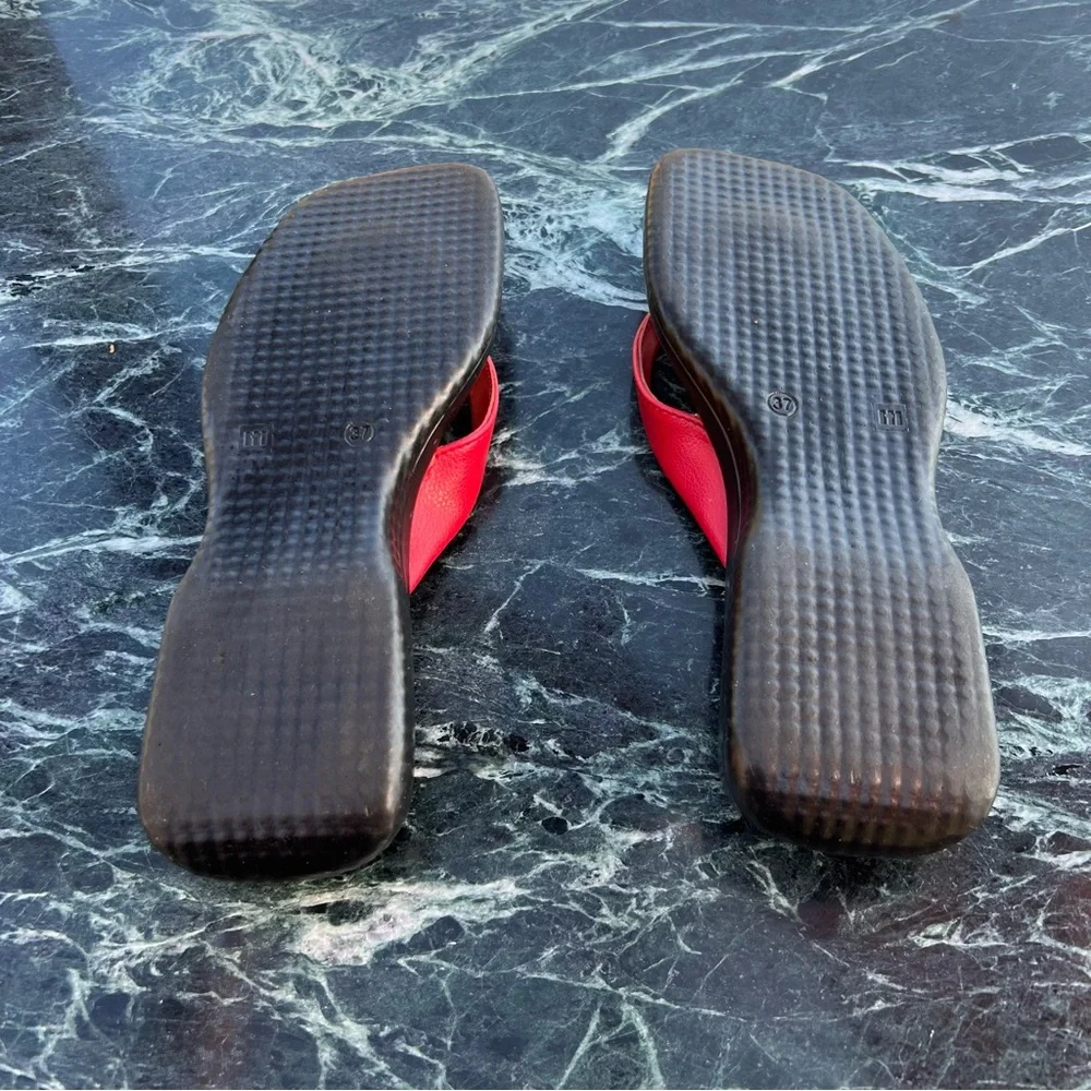 INS Red Platform Sandals